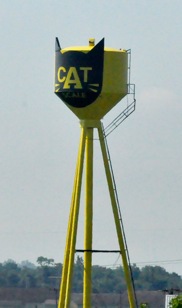 black cat water tower